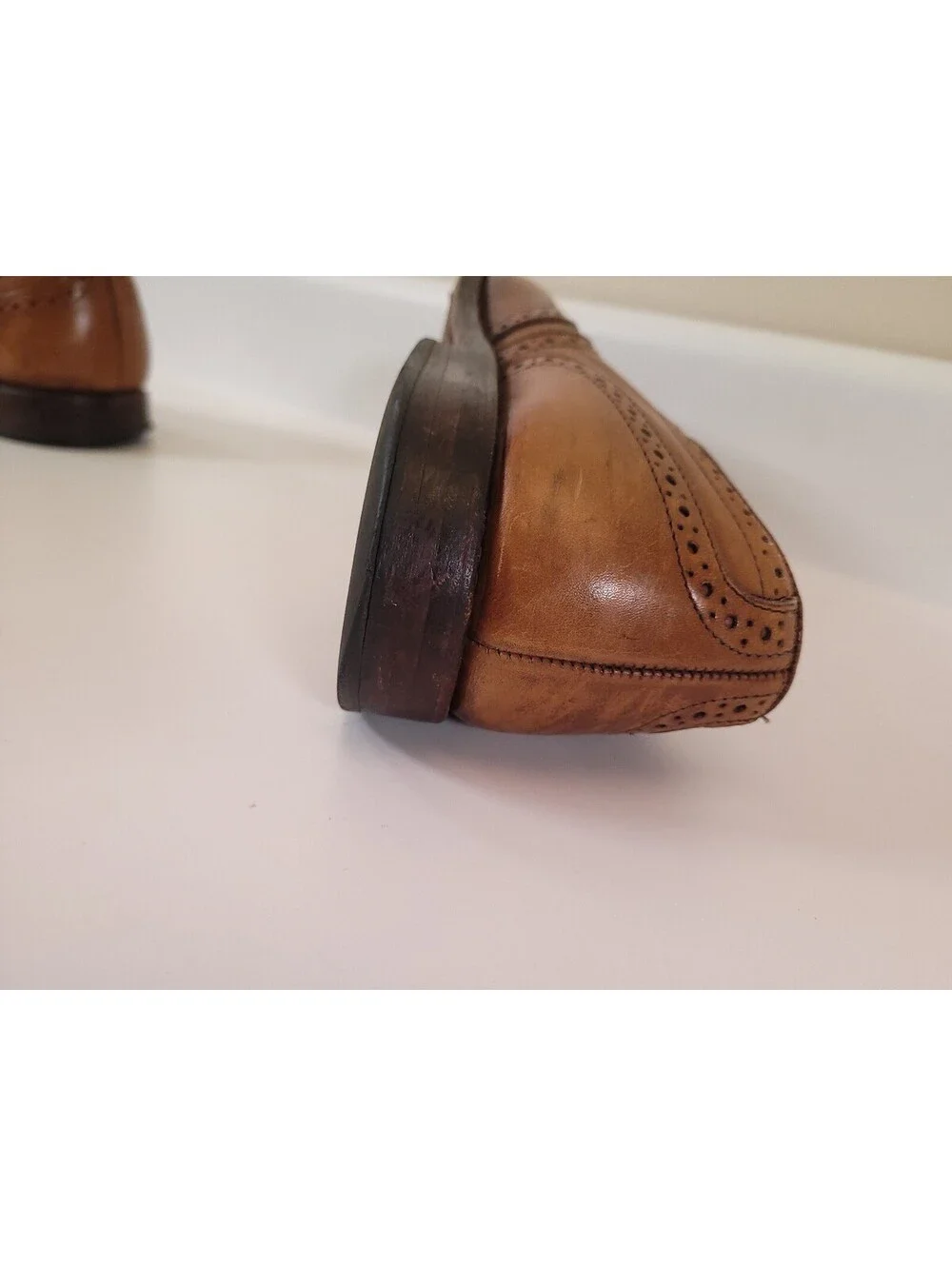 Allen edmonds madison park brown brogue derby shoes 10.5 d